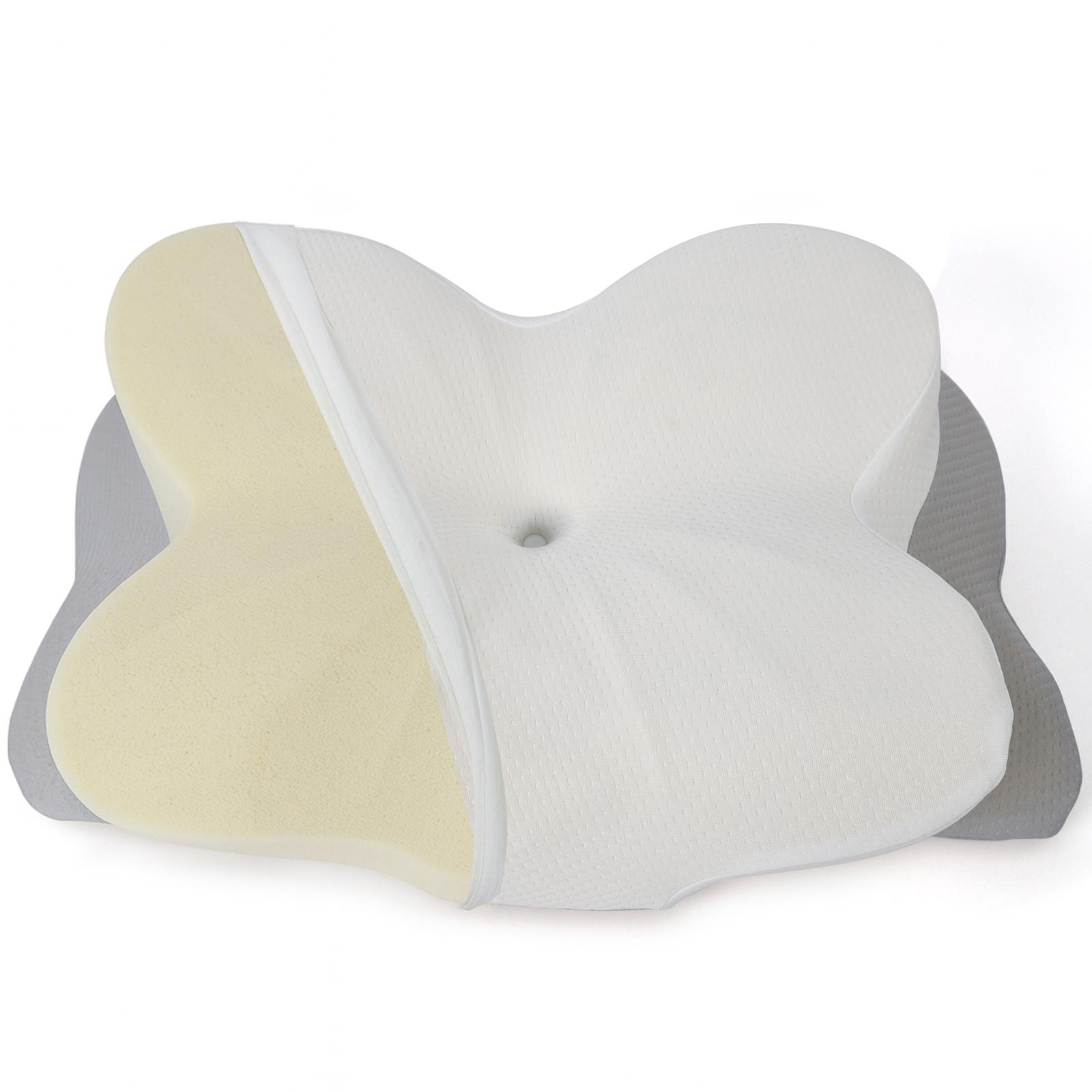 funda almohada viscoelástica blanco